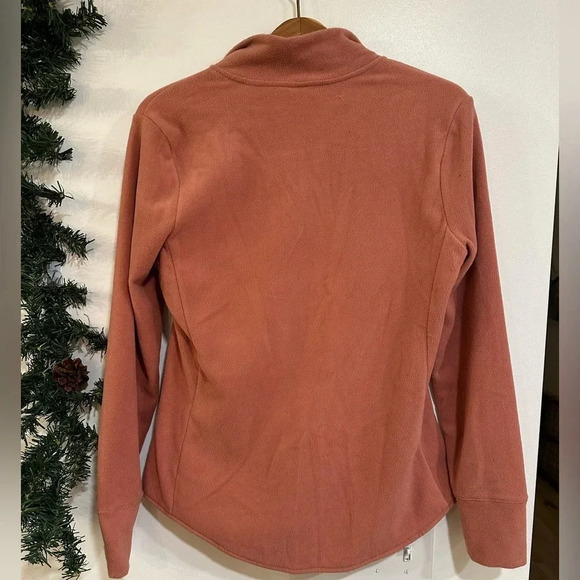 Old Navy Women’s Full Zip Up Fleece Jacket Women's Medium Dusty Pink - Picture 3 of 6
